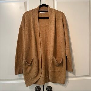 Staccato Speckled Tan Cardigan Size Large